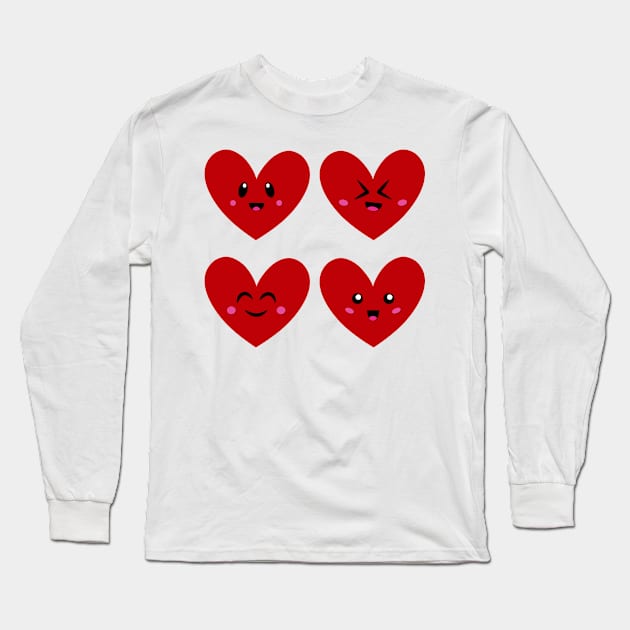 Heart Month Long Sleeve T-Shirt by xyabut2